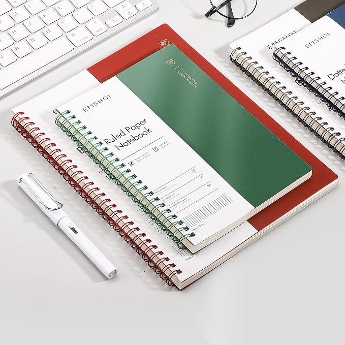 EMSHOI Lined Journal Spiral Notebook 7.48" x 10.15" - Image 7