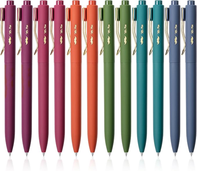 Mr. Pen- Ballpoint Pens with Case, 12 Pack, Colorful Ink, 12 Refills, 0.7mm | - Image 6