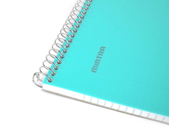 Mintra Office TOP BOUND Durable Spiral Notebooks (Teal, College Ruled 3pk)-DeskLoop Office