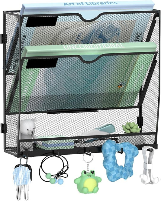 SUPEASY Wall File Organizer, 3 Tier Hanging File Organizer by SUPEASY