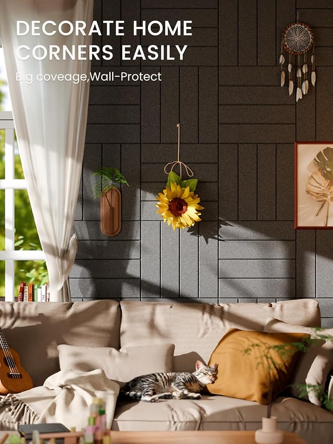 Bumusty Large Cork Board Alternative-36 x24 Felt Bulletin Board Tiles, - Image 4