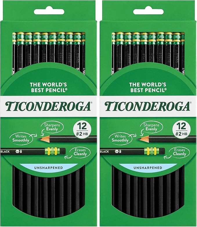 Ticonderoga Pencils, 2 HB Soft by Ticonderoga