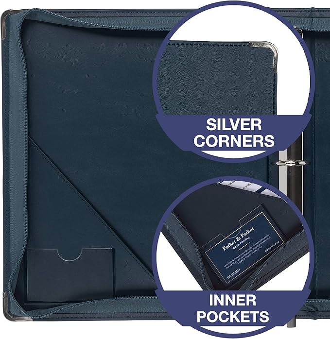 Samsill Leather Binder, Classic Collection - Image 3