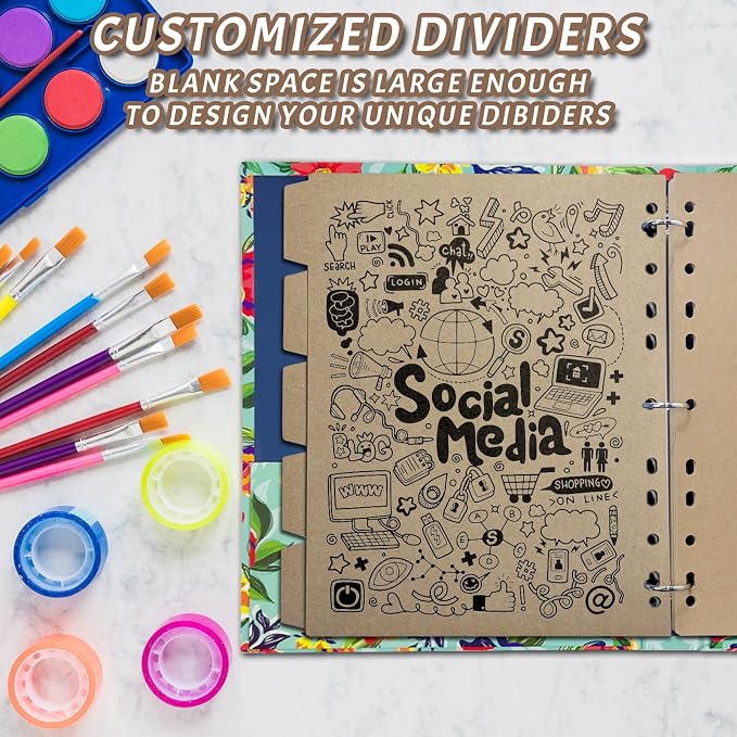 Kraft Binder Dividers, 8.5 x 11 inches Binder Dividers - Image 6