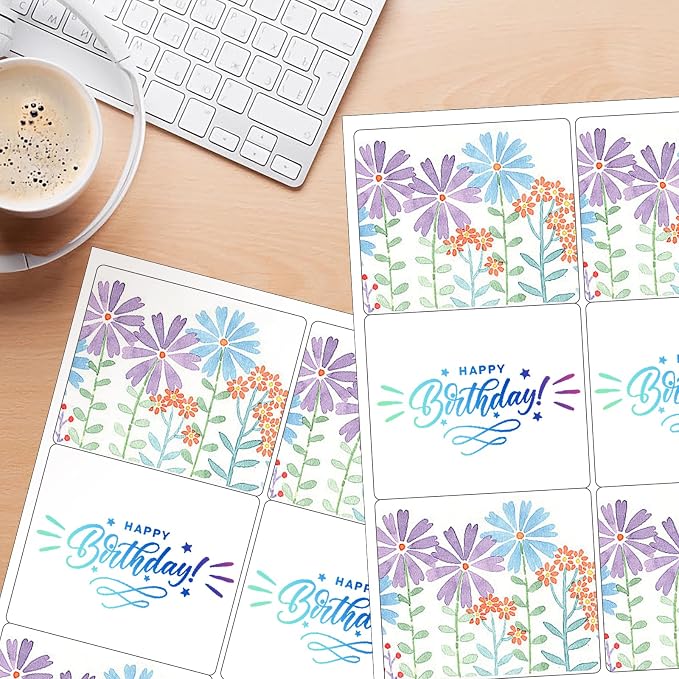 3-1/3" x 4" Shipping Labels, Printable White 6 UP Label - Image 3