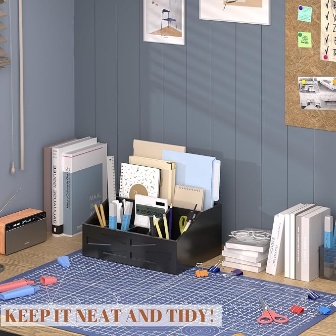 Large Mail Organizer Countertop, Farmhouse Desk and Kitchen Countertop Storage - Image 8