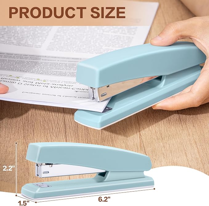 Deli Stapler, Desktop Staplers, 25 Sheet Capacity, Includes 1000 Staples and - Image 7