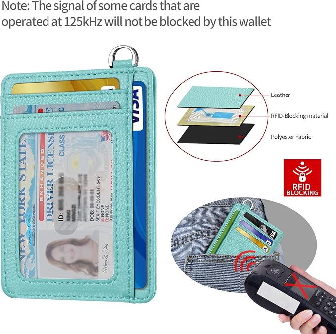 Slim Minimalist Front Pocket Wallet, RFID Blocking Credit Card Holder Wallet - Image 3