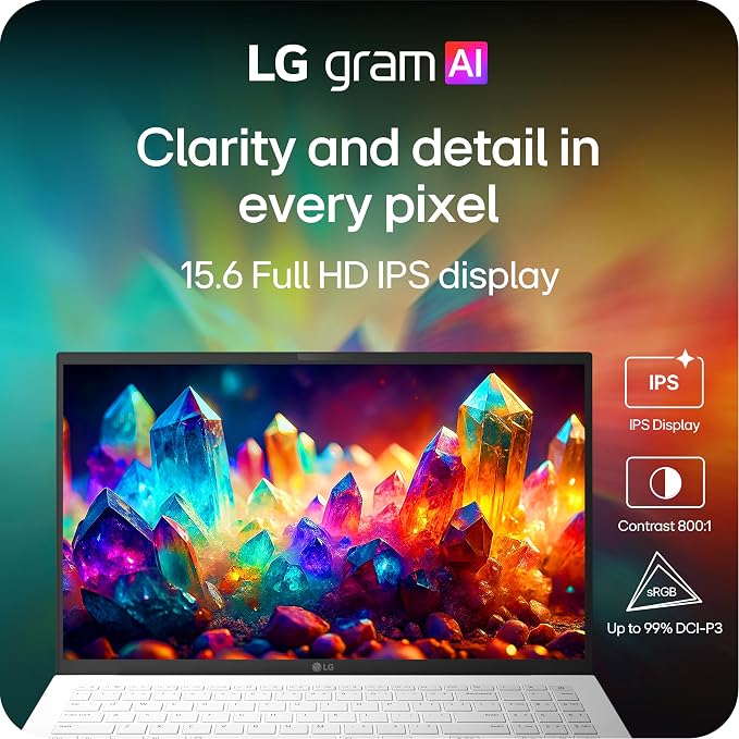 LG gram 15-inch Thin and Lightweight Dual AI Touchscreen Laptop Computer - Image 6