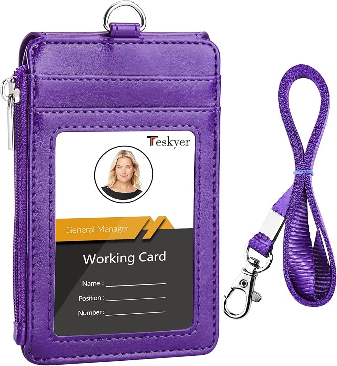 Teskyer Leather ID Badge Holder by TESKYER