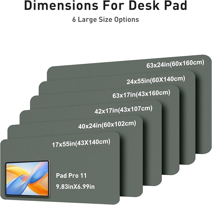 Aothia Faux Leather Desk Mat - Image 5