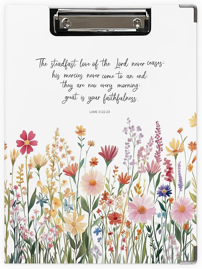 Christian Wildflower Clipboard, Christian Gifts by Unknown