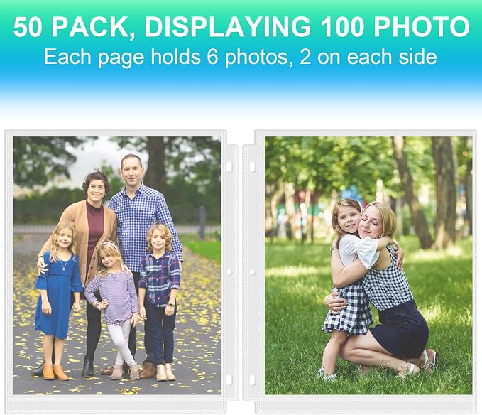 Aegero 50 Pack 8 x 10 Photo Sleeves - Image 3