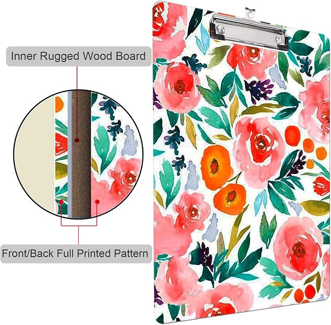 Fashion Clipboard, A4 Letter Size Wooden Decorative Clipboards - Image 5