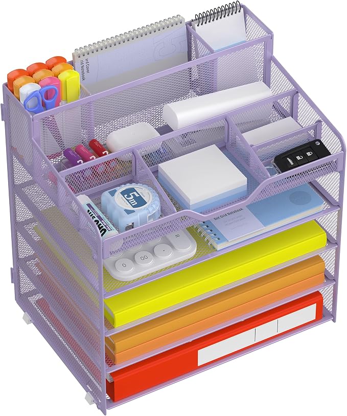 Docnest 5 Tier Mesh Desk Organizer by DocNest