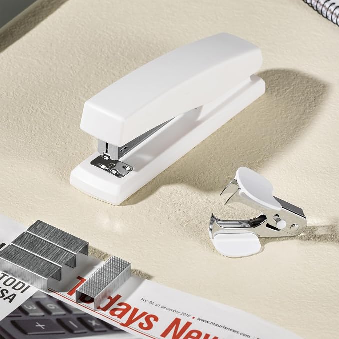 Deli Stapler, Desktop Stapler, Office Staplers, 25 Sheet Capacity, Includes - Image 6