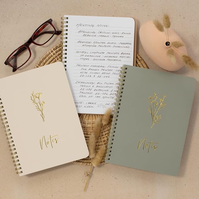 ZICOTO Aesthetic Spiral Notebook Set of 3 - Image 2