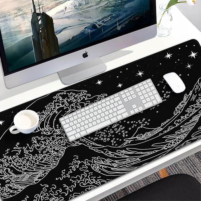 Large Mouse Pad, 31.5x15.7 inch Large Extended Gaming Computer Keyboard Mouse - Image 7
