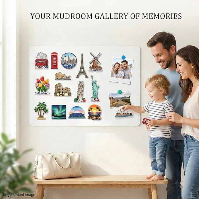 Magnetic Board for Wall 15.7" x 23.6": Large White Display Board for Travel - Image 2
