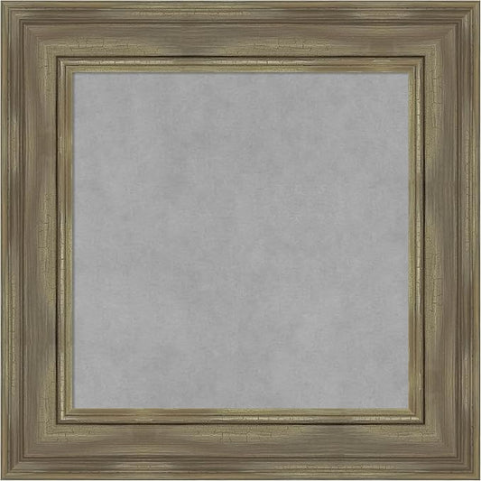 Amanti Art Grey Framed Magnetic Board 22x22 Small Vision Board by AmantiArt