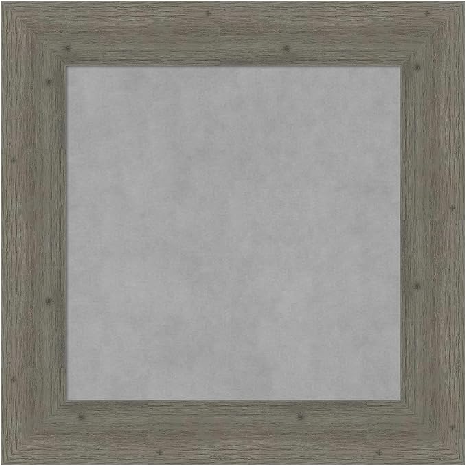 Amanti Art Grey Framed Magnetic Board 27x27 Medium Vision Board by AmantiArt