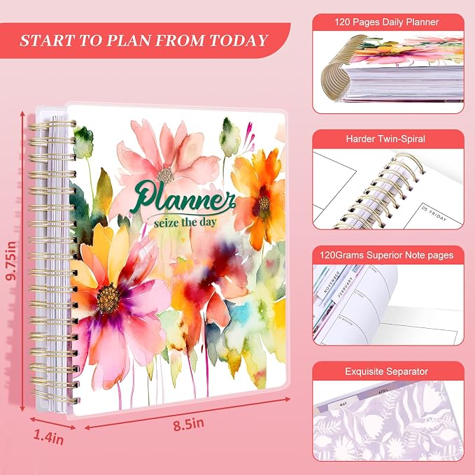 Planner 2026-2027, 18 Months Large Academic Daily Weekly Monthly Planner - Image 3