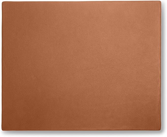 Leatherology Cognac Classic Desk Pad – Full-Grain Leather Office Mat by Leatherology