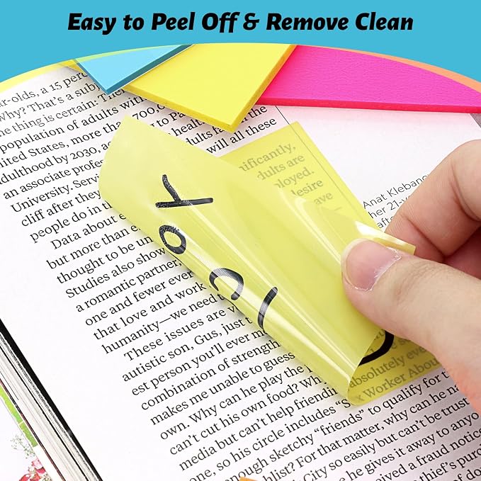 800 Sheets Transparent Sticky Notes, 3x3 Inch 14 Pads Self-Adhesive Translucent - Image 5