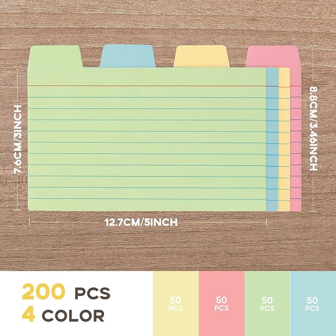 3x5 Index Cards Ruled Dividers - Image 2