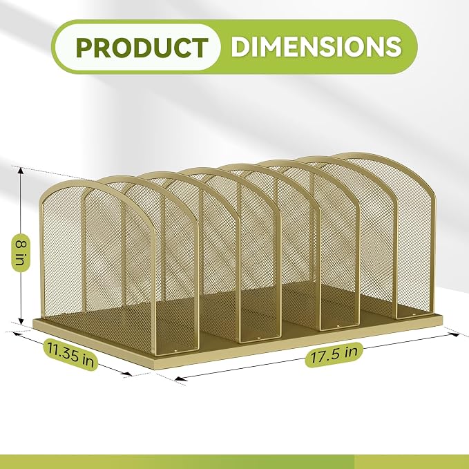 Desk File Organizer Vertical 7 Sections Mesh File Sorter Paper Storage Organizer - Image 2