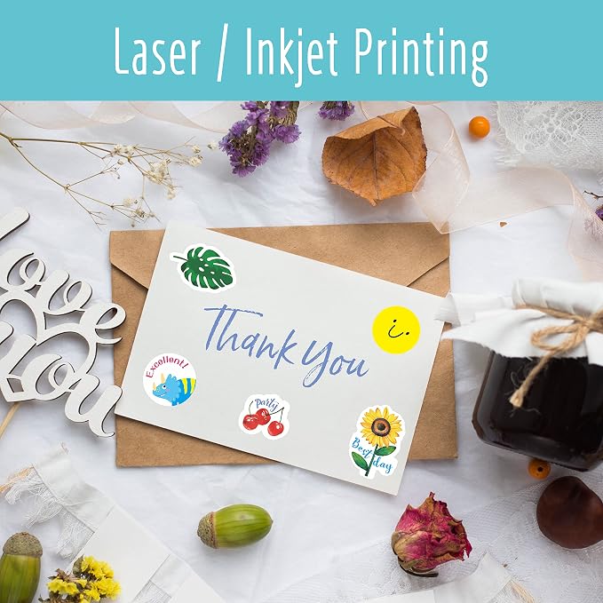 70 Large Size Blank Labels, Water/Oil/Tear Resistant, Inkjet & Laser Printer - Image 6