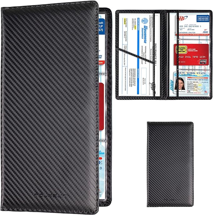 TOURSUIT Car Registration and Insurance Card Holder, Vehicle License Document by TOURSUIT