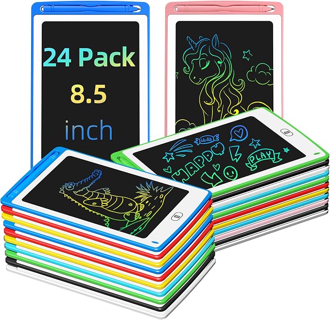 LCD Writing Tablet for Kids, 8.5 Inch Colorful Doodle Board Drawing Tablet by TQU