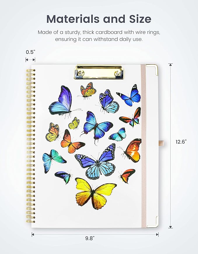 Mymazn Clipboard Folder with Notepad – 5-Pack Clipboard Folio with Storage & 10 - Image 3