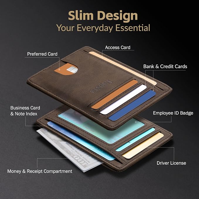 Espera Slim Minimalist Front Pocket Wallet - Image 4