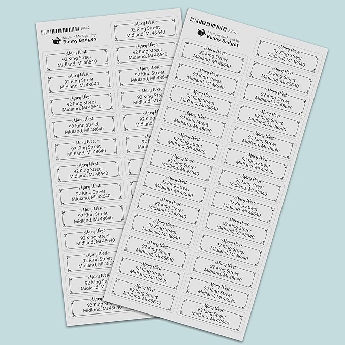 Personalized Clear Return Address Labels - Image 5