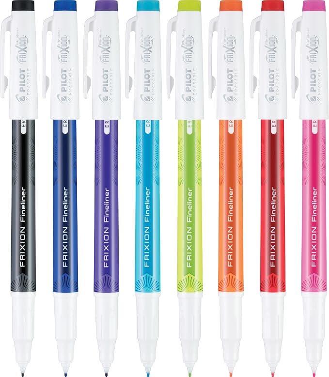 PILOT FriXion Fineliner Erasable Marker Pens, Fine Point 0.7 mm, Vivid Colors - Image 2