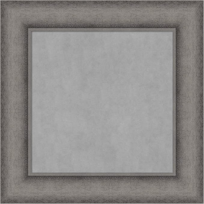 Amanti Art Grey Framed Magnetic Board 16x16 X-Small Vision Board by AmantiArt