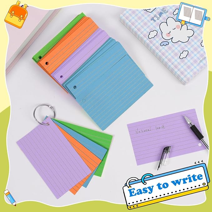 Colored Index Cards 3x5 Inch Flash Cards - Image 3