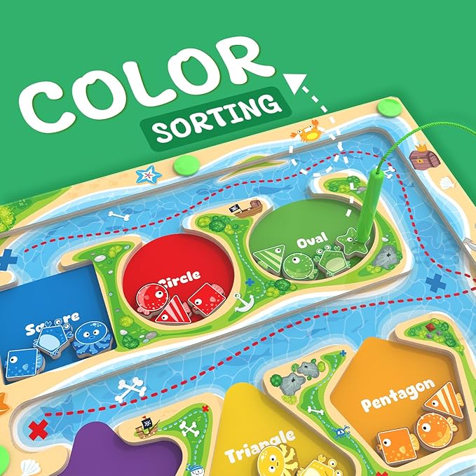 MTYOKILN Magnetic Color & Shape Maze - Image 3