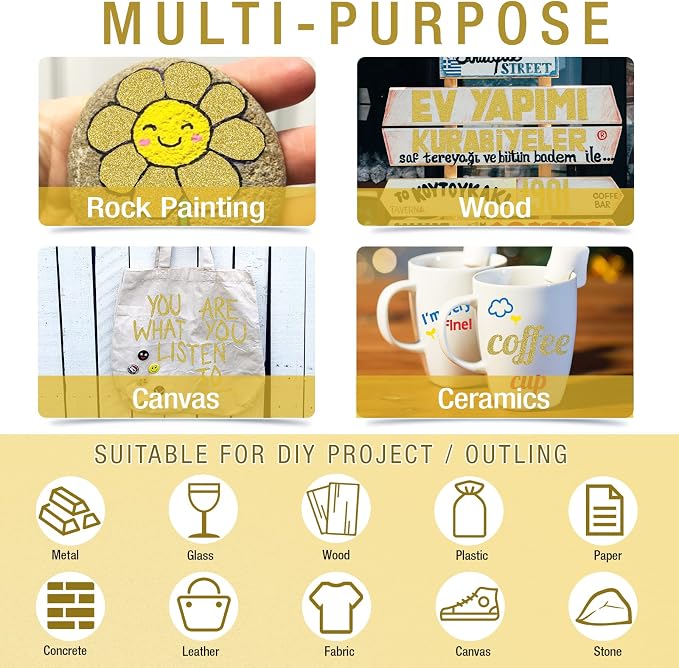 DAPAWIN Gold Paint Pen Paint Markers - Image 5