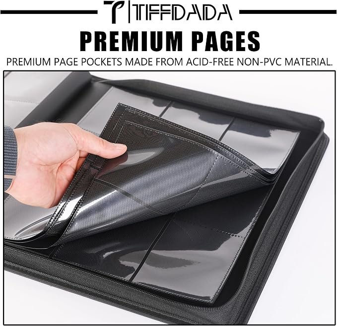 Top Loader Binder 9 Pocket, Holds 360+ Cards in 3" x 4" Toploaders, Ringless 20 - Image 4