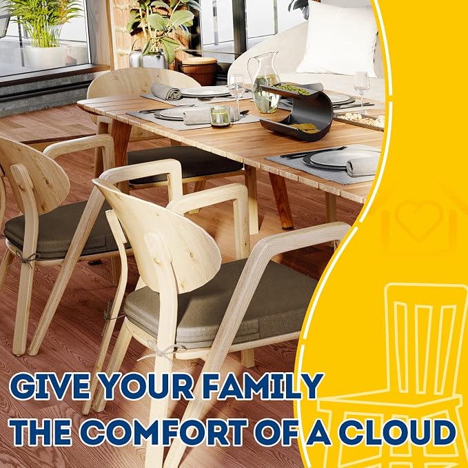 AAAAAcessories D-Shaped Chair Cushions, Machine-Washable Cover - Image 6