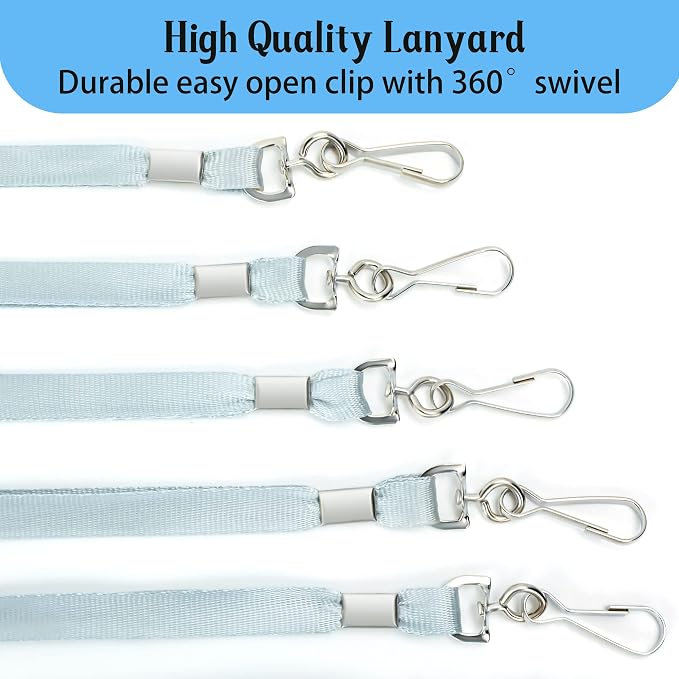 LOCONHA 50 Pack Gray lanyards Lanyards - Image 3