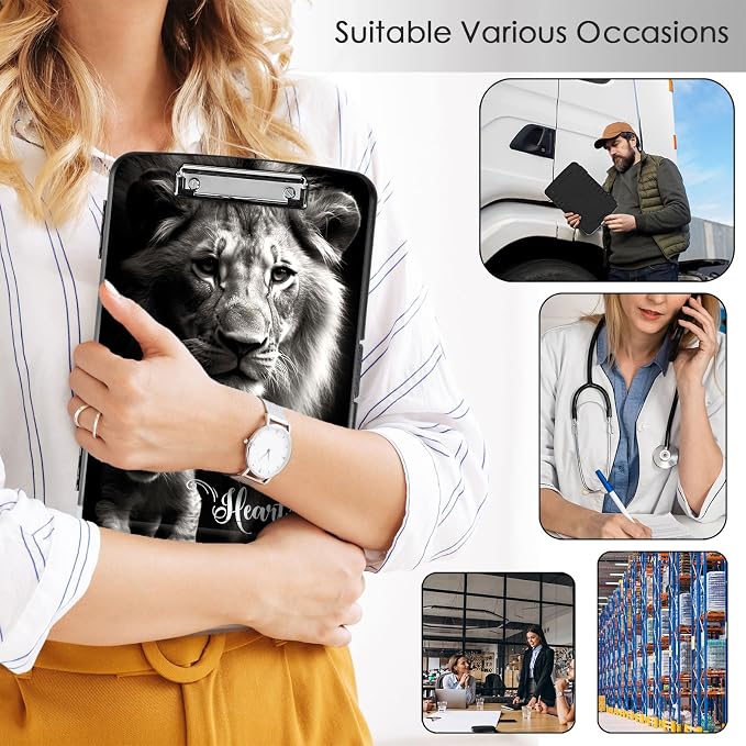 Clipboard with Storage, Office Supplies Nursing Clipboards Folder with Pen - Image 4