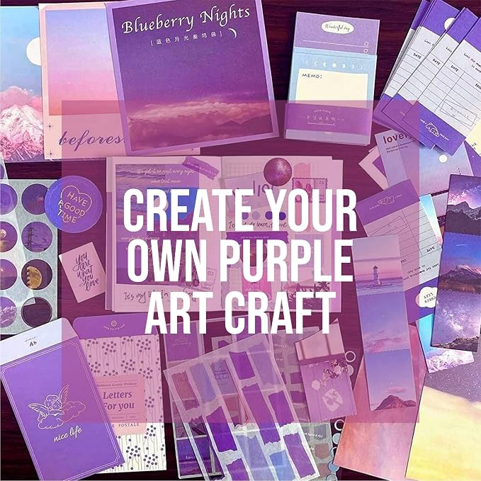 BearBoss Purple Cardstock Paper 8.5x11 50 Sheets, Heavyweight 92lb Cover - Image 4