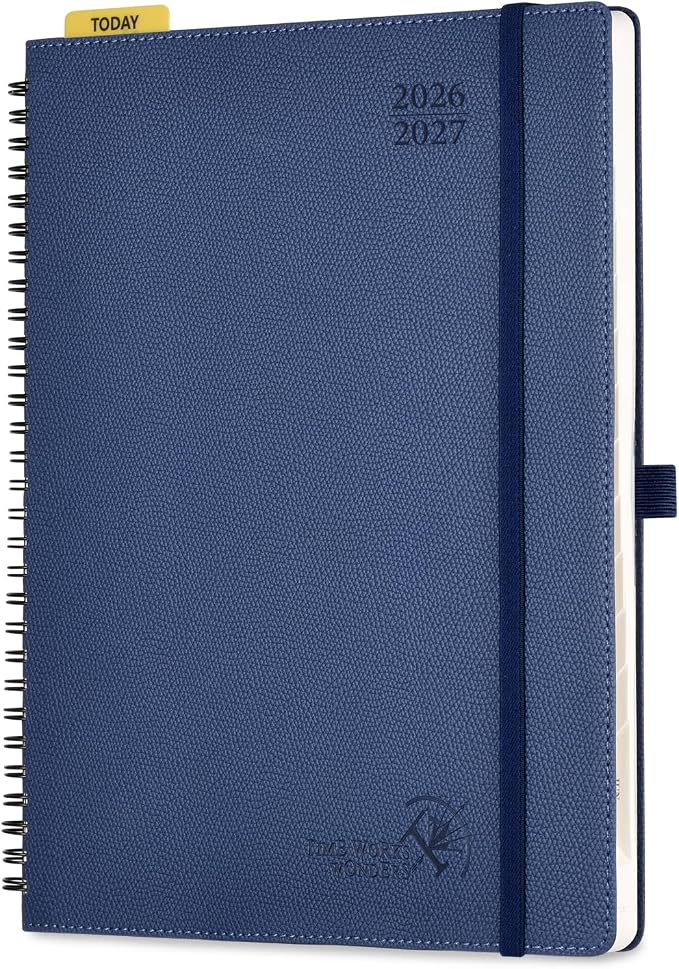 POPRUN 2026-2027 Academic Weekly Planner, Large 8.5" x 10.5" Horizontal Layout by POPRUN