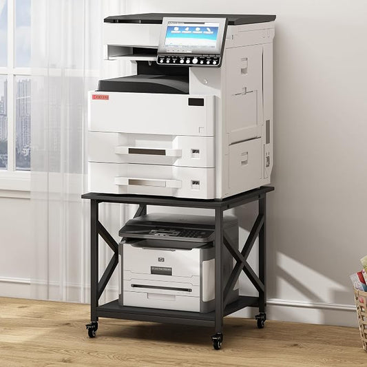 Fannova 2 Tier Large Printer Stand, 23.6 x 23.6 x 22.6 Inches Square Printer by Fannova