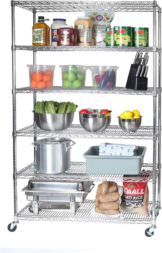Seville Classics UltraDurable Heavy Duty NSF Solid Steel Wire Rack Storage Unit by SevilleClassics