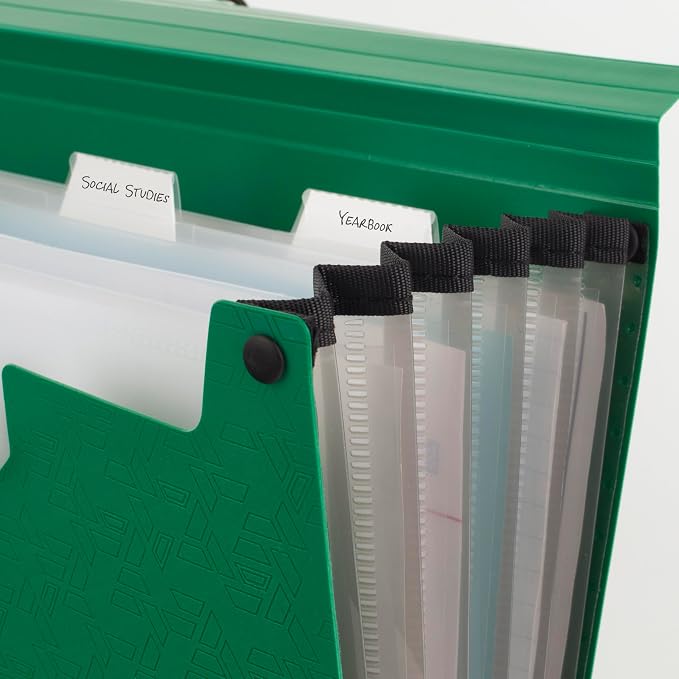 Five Star Expanding File Organizer, 6-Pocket Accordian File Organizer, Bungee - Image 3